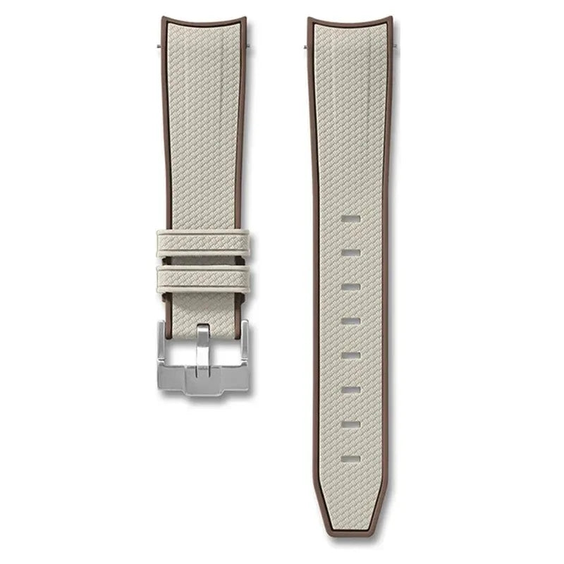 Curved End Strap for Omega X Swatch Joint MoonSwatch Planet 20mm Silicone Quick Release Watch Band Bracelet for Speedmaster