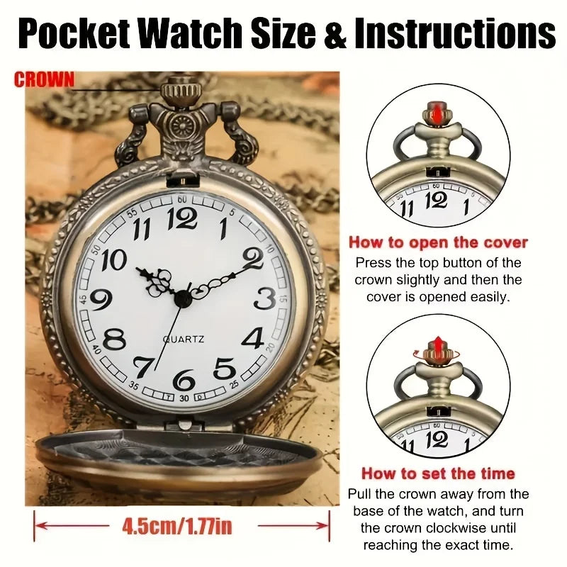 Vintage Bronze Hollow Tree of Life Design Quartz Pocket Watch, with Necklace Chain, Exquisite Timepiece Gift for Women Men