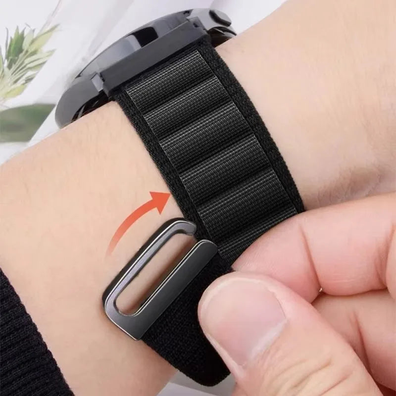 20mm 22mm Alpine Loop Band for PACE 4 3 2/PACE Pro/APEX 4 42mm/2 Pro Nylon Wristband for Suunto Vertical 2/9 Peak Pro/Race Strap