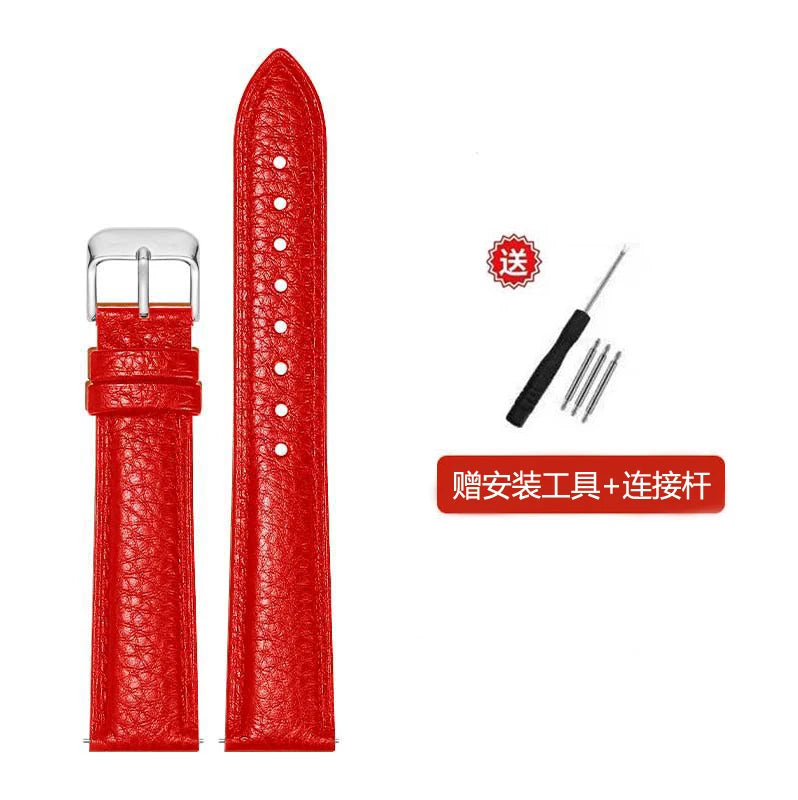 2025 genuine Leather watch strap  Accessories  wristband 10mm 12mm 14mm 16mm 18mm 20mm 22mm Genuine Leather   Strap with Tool