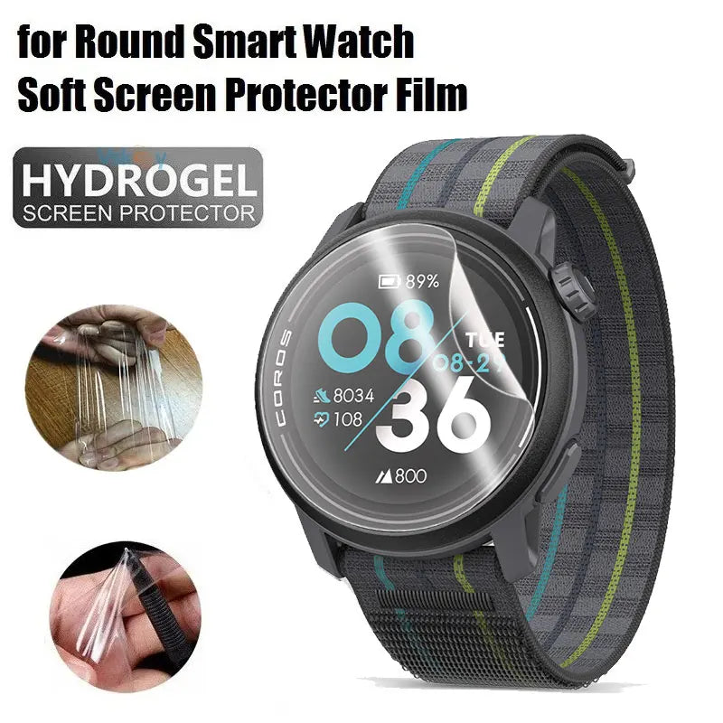 For Coros Pace 3 Screen Protector Soft Hydrogel Film For COROS PACE 4 Smartwacth Screen Protector 9D Curved TPU Protective Film