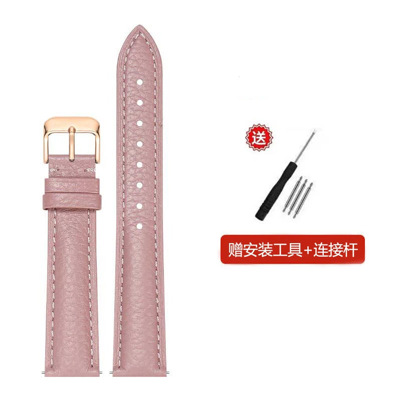 2025 genuine Leather watch strap  Accessories  wristband 10mm 12mm 14mm 16mm 18mm 20mm 22mm Genuine Leather   Strap with Tool