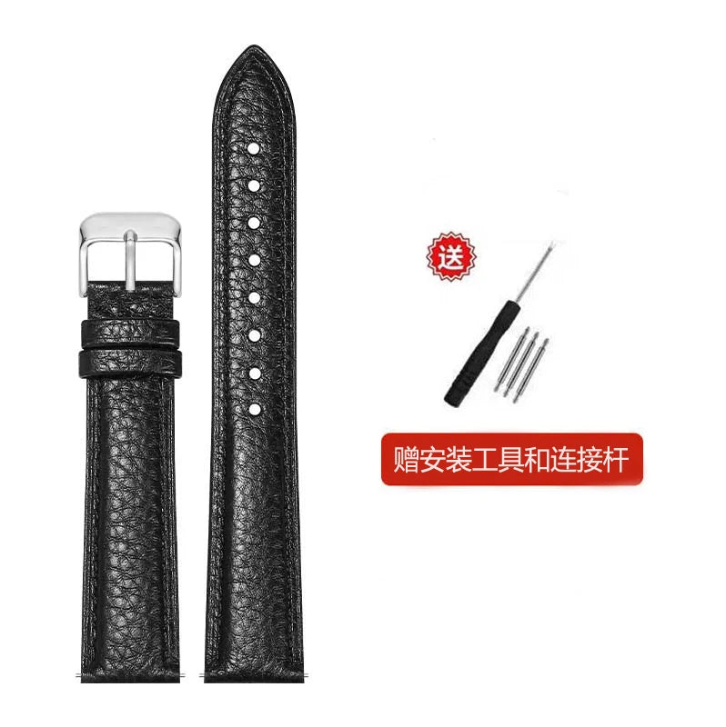 2025 genuine Leather watch strap  Accessories  wristband 10mm 12mm 14mm 16mm 18mm 20mm 22mm Genuine Leather   Strap with Tool