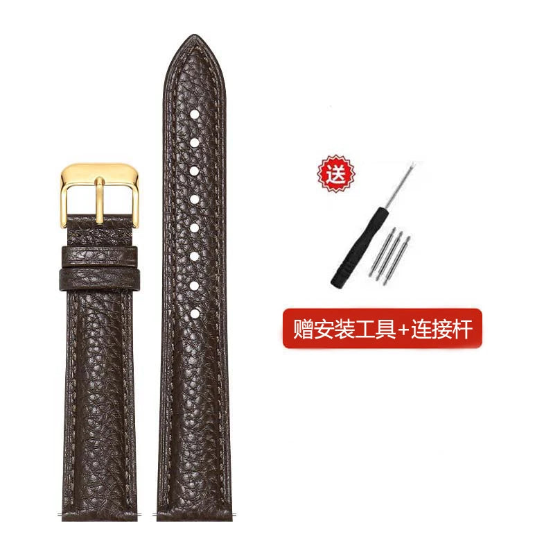 2025 genuine Leather watch strap  Accessories  wristband 10mm 12mm 14mm 16mm 18mm 20mm 22mm Genuine Leather   Strap with Tool